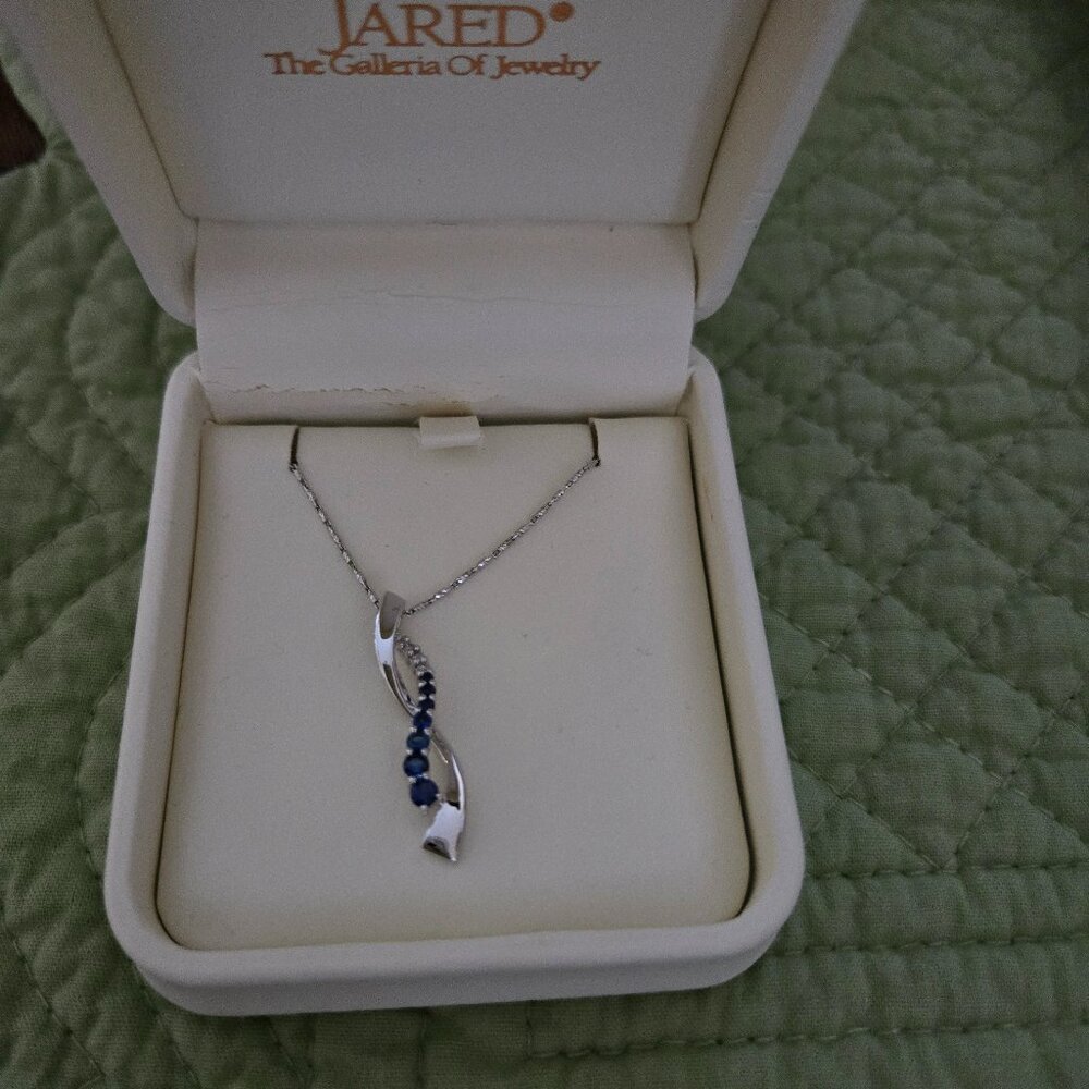 Sapphire & Silver Necklace